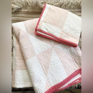 Hearth & Hand with Magnolia Kids Triangle Quilt in Spa Peach